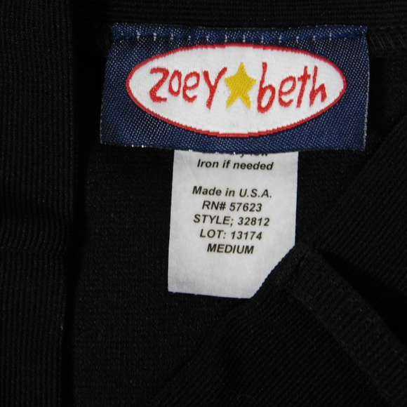 Zoey Beth Black A-line Mini Skirt Juniors Size M 7/9 Stretch Whimsigoth Grunge - Picture 5 of 6